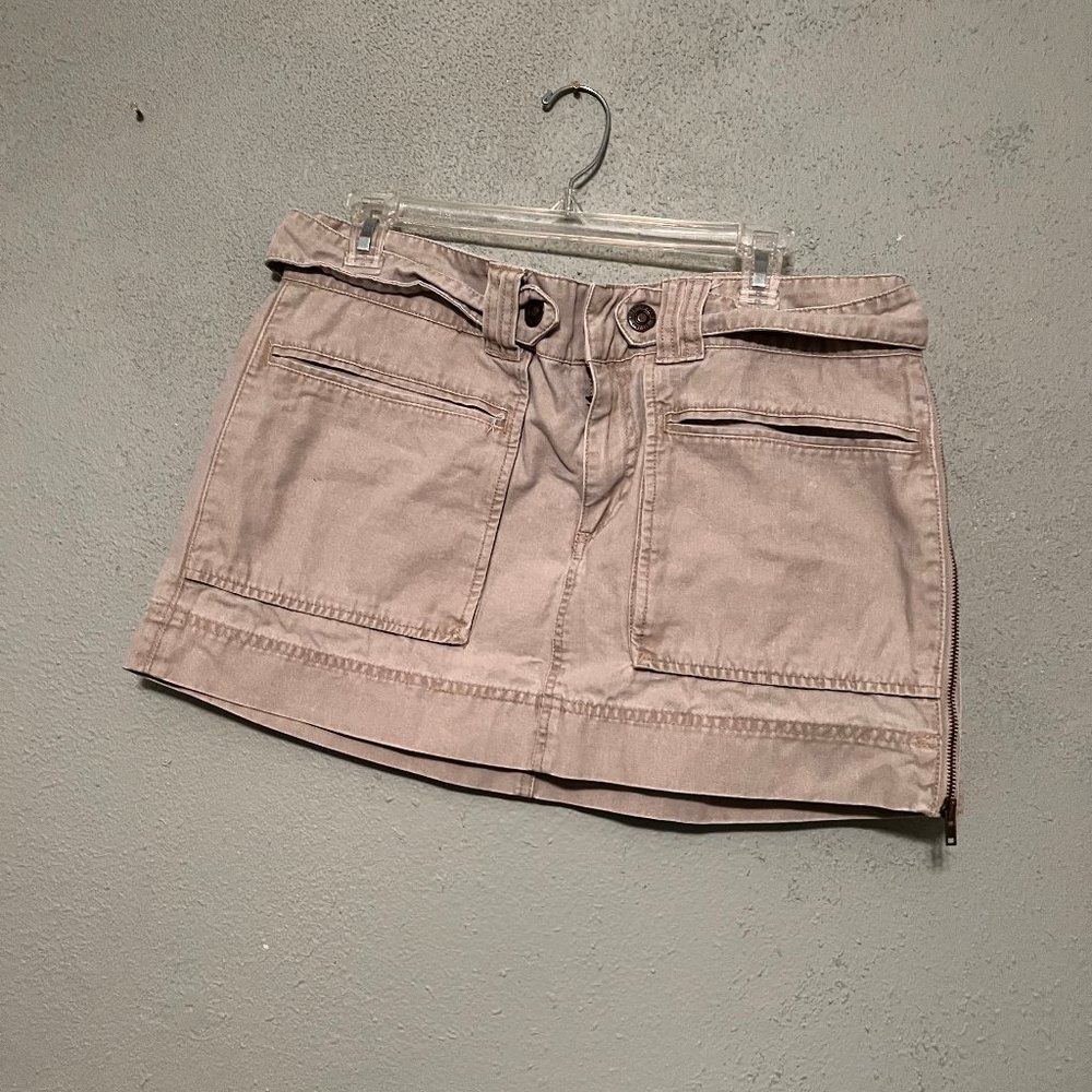 AMERICAN EAGLE Khaki Cargo Mini Skirt Size 14